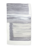Cashmere-Blend Tie-Dye Shimmer Scarf, Galaxy