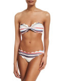 Antibes Scalloped Swim Top, Sally Light Stripe