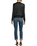 Carter Slim-Leg Harvey Destructed Jeans, Blue