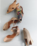 Lilly Moon Demi Wedge d'Orsay Sandal, Gold