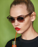 Greta Square Sunglasses, Pink