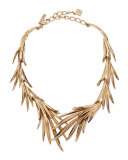 Palm Leaf Statement Necklace