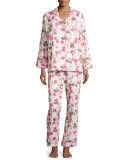 Cherry Blossom Printed Classic Pajama Set