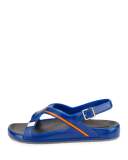 Crisscross Colorblock Rubber Sandal