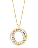 Double-Sided White & Cognac Diamond Pendant Necklace