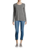 The Stilt Raw-Edge Cropped Jeans, 21 Years Breathless