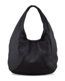 Cervo Large Hobo Bag, Black