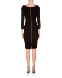 Bleaker Cold-Shoulder Sheath Dress, Black