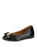 Varina Mini Patent Leather Ballet Flat, 10T-2Y