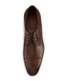 Leather Lace-Up Shoe, Brown