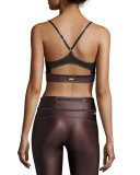 The Cut Cami Sports Bra, Cabernet Pantone/Black