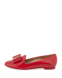 Elisabella 2 Bow Patent Loafer, Pamplona Red