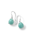 Silver Rock Candy Pear Drop Earrings in Turquoise
