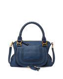 Marcie Medium Satchel Bag, Navy