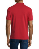 Short-Sleeve Oxford Polo Shirt, Military Red