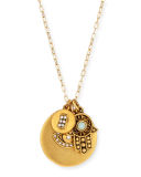 22K Gold-Plated Talisman Pendant Necklace, 36"