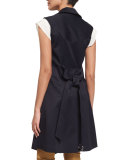SoCal Stretch Trench Vest, Navy