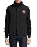 Garson Puffer Vest, Black