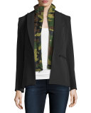 Kuma Quilted Camo Bomber Dickey, Army Green