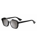 Square Abstract Sunglasses, Black