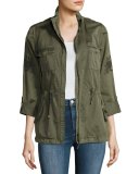 Ceri Twill Utility Jacket, Olive