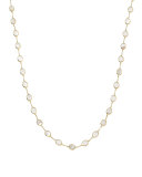 Polished Rock Candy 18k Gold Confetti Necklace 36", Mother-of-Pearl