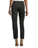 Ponte Trouser Ankle Pants, Phantom Heather