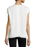 Malkara Drawstring Modern Georgette Top