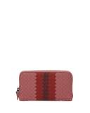Intrecciato Continental Zip-Around Wallet