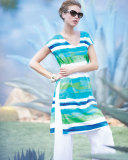 Watercolor Striped Tabard