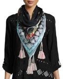 Fiesta Silk Georgette Scarf, Multi