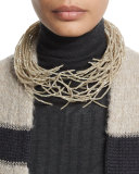 Beaded Choker Necklace, Grain