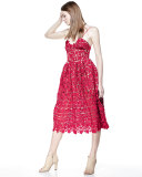 Azalea Lace Dress, Red