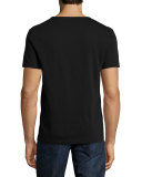 Short-Sleeve Crewneck Tee, Black