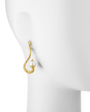 Flamenco 18k Filigree Pearl Tip Earrings
