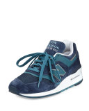 Men's 997 Suede & Mesh Sneaker, Navy/Castaway Blue