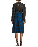 Lace Drop-Shoulder Tunic, Black