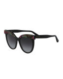 Paisley Cat-Eye Sunglasses