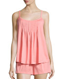 Juliet Shorty Pajama Set, Porcelain Rose 