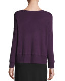 Lightweight Bateau-Neck Top, Petite