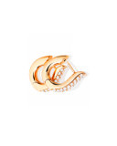 Pavé Diamond Hoop Earrings in 18K Rose Gold