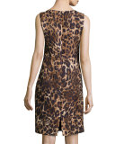 Abella Leopard-Print Dress, Black Multi
