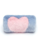 Girls' Faux-Fur Heart Muff