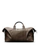 Large Leather Carryall Duffle Bag