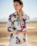 Bettina's Butterfly Long-Sleeve Blouse, Multi Colors
