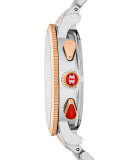 18mm Diamond Sport Sail Two-Tone Rose Gold Watch Head