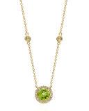 Grace Green Peridot & Diamond Necklace