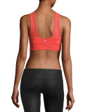 Jubilee Mesh-Inset Sports Bra, Black