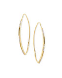 14K Small Expose Magic Hoop Earrings with Diamonds