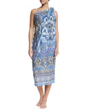 Long Printed Sarong Coverup, All a Dream